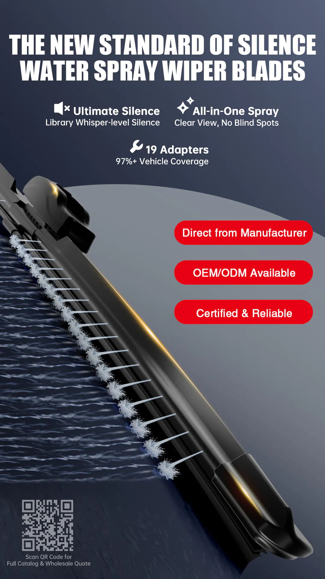 Spray-Film Wiper Technology: csendes, tartós választás a forgalmazók számára