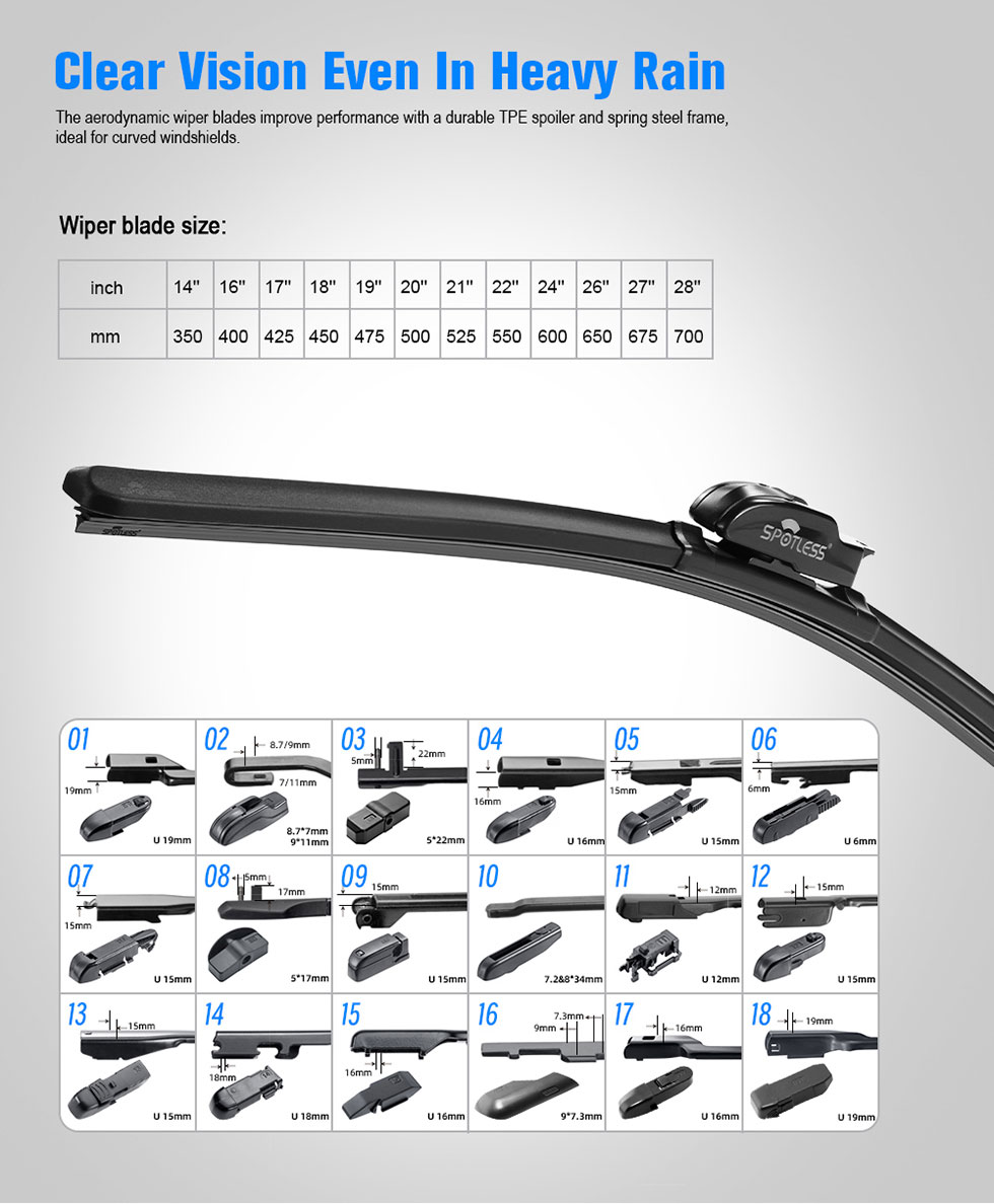 Front Windscreen Wipers